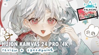 HUION Kamvas Pro 24 (4K) Review //  Photoshop speedpaint