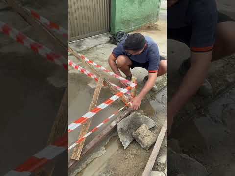 Terminando a calçada #reforma #dicavaliosa #diy #casa