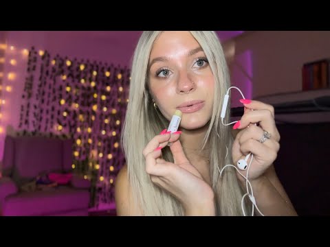 ASMR| Apple Mic- Applying Chapstick, Personal Attention, Light Mouth Sounds