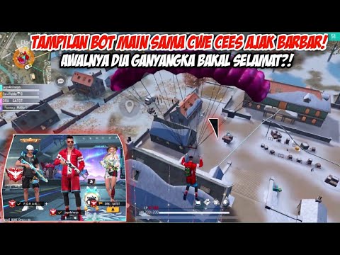 AJAK CEWE GLOBAL TURUN BARBAR! AWALNYA NGAKU GABISA MAIN RANK UJUNGNYA MALAH NGEBANTAI!! FREE FIRE