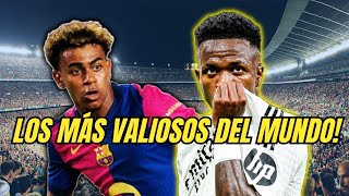 LOS 10 JUGADORES MAS VALIOSOS DEL MUNDO⚽️ #lamineyamal#mbappe#datos