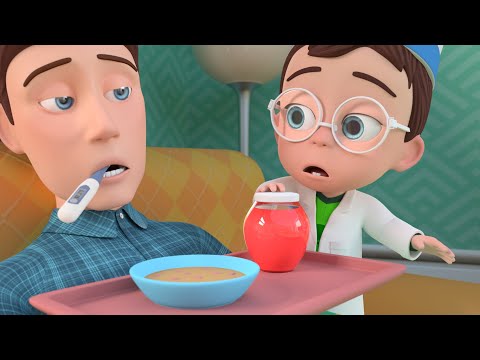 Daddy Got Sick | Sick Song and MORE Educational Nursery Rhymes & Kids Songs