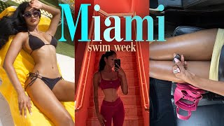 WEEKLY VLOG 𓇼𓏲*ੈ✩  Miami Swim Week, what I eat, summer glam makeup, spa day, solo dates + more!