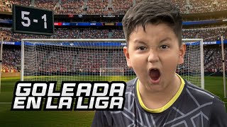 ¡PARTIDAZO DE LIGA! 🔥 Thiago gana 5-1 en la liga 🧤⚽️