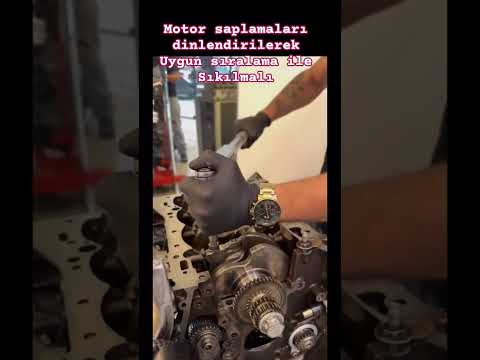 motor saplamaları dinlendirilerek uygun sıralama ile sıkılmalı !