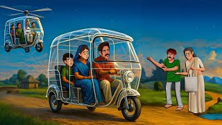 उड़ने वाला ऑटो रिक्शा | Moral Stories| Hindi Kahaniya| Hindi Fairy Tales | Stories In Hindi