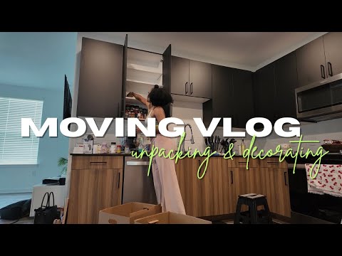 moving vlog ep.4 | unpacking kitchen and bathroom, shopping for decor..yk the FUN part