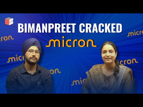 Bimanpreet cracked Micron! Interview Tips & Insights | Coding Blocks #micron #technology