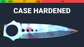 Skeleton Knife Case Hardened Wear Preview