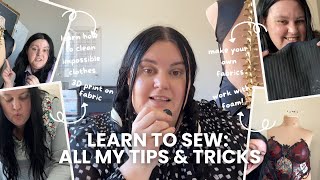 ALL my MINI SEWING TUTORIALS!! | Compilation of short helpful sewing and crafting TIPS and TRICKS!