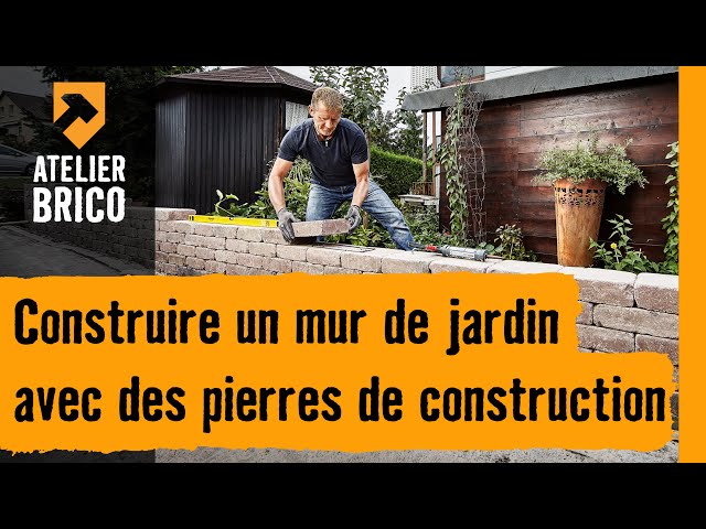 Construire un mur de jardin en pierres de construction