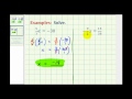 Solving Linear Equations and Fractions