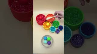 Oddly Satisfying Beads Bells Stones 🎶💙Marbles Gems #dominomarble