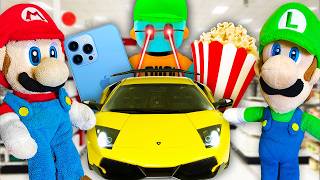 Crazy Mario Bros: Mario and Luigi Go To The Mall!