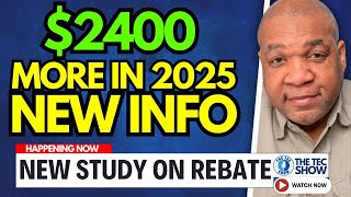 $2400 More In 2025 |  New Study Shows The Impact Of Tariffs | Rebate Checks