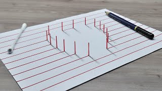 3d drawing easy illusion on paper - How to draw a 3D