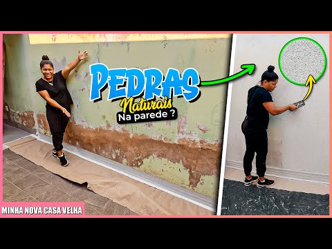 Como Aplicar Efeito de Pedras Naturais no Muro ou na Parede: Passo a Passo Completo! - #diy