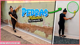 Como Aplicar Efeito de Pedras Naturais no Muro ou na Parede: Passo a Passo Completo! - #diy