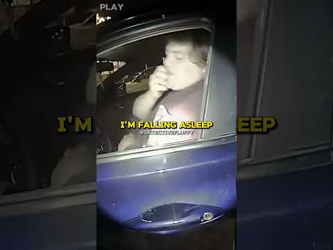 Man falls asleep during a traffic stop. #shorts #police #cops #truecrime #viral
