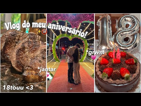 VLOG DO MEU ANIVERSÁRIO!! 🎂🔞✨ |fazendo lasanha, grwm, jantar