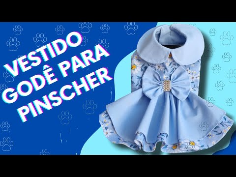 Como fazer Vestido godê para cachorro | Frente Única