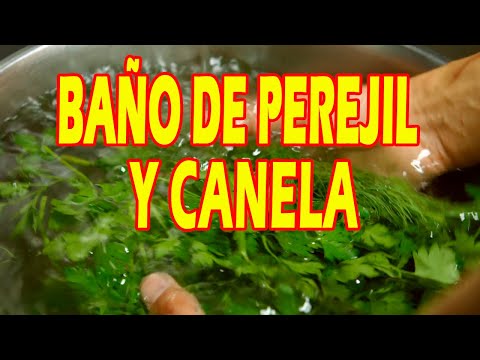 BAÑO DE PEREJIL Y CANELA PARA LA BUENA SUERTE