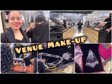 Salon Ke Liye Makeup Liya ||Venue Makeup Kaise Karti Hu || makeup shopping With Husband