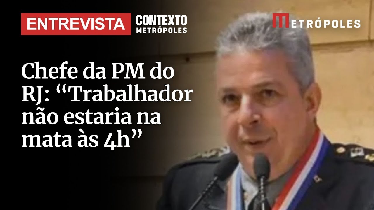 Comandante da PMERJ fala sobre megaoperação contra o CV  TV Online Comandante da PMERJ fala sobre megaoperação contra o CV