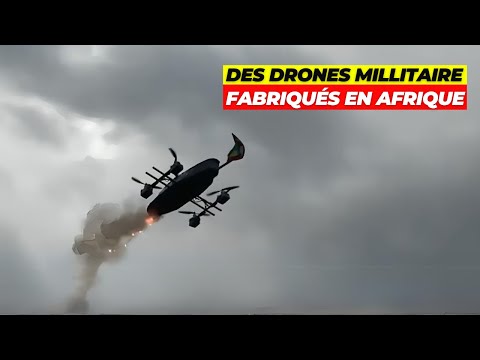 Massif drones militaires et civil fait maison conçu par les Africains