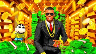 GTA 5 : Franklin Touch Anything Turns Into GOLD in GTA5 in Telugu