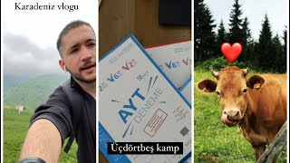 Çektiğim en güzel vlog || üçdörtbeş kamp- Karadeniz vlog #yks2023 #vlog
