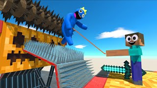 Can They Survive the Spiked Death Trap? - Animal Revolt Battle Simulator