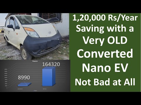 Real life ev conversion savings in fuel | electric car conversion | ev | cost of ev conversion kit