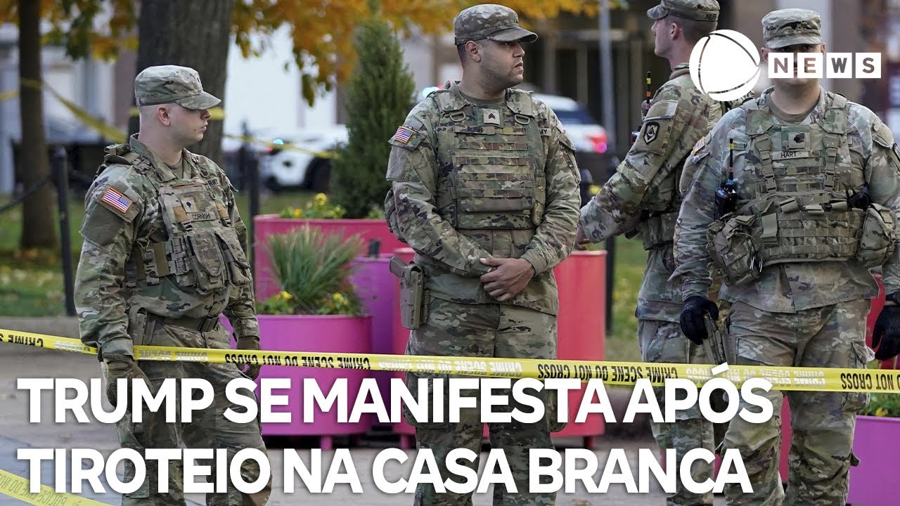 Trump diz que suspeito de atirar em guardas nacionais está gravemente ferido