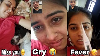 Bohot miss Kar rahi hoon 😭😭 aajana wapis 😖 | long distance relationship | cry | vishu aly
