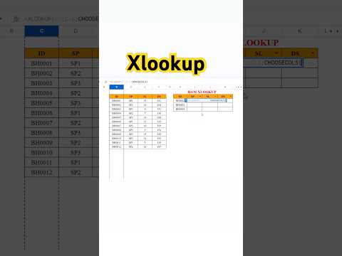 Tìm kiếm dữ liệu trong Google sheets với Xlookup #excel #exceltips #googlesheets #xlookup