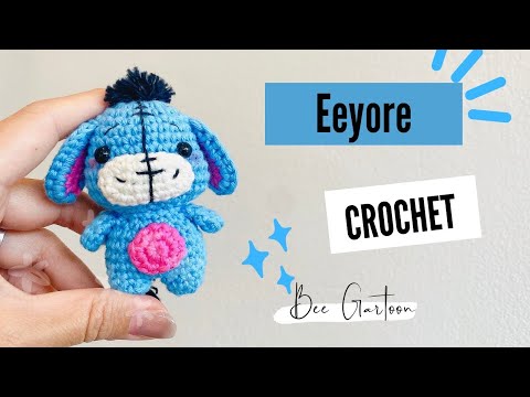 ถักพวงกุญแจอียอร์ l How to Eeyore Crochet l AMIGURUMI TUTORIAL
