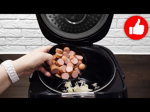 Лучший Ужин за Минуты! Обалденно Вкусно и Просто. Рецепт перловки с сосисками в мультиварке
