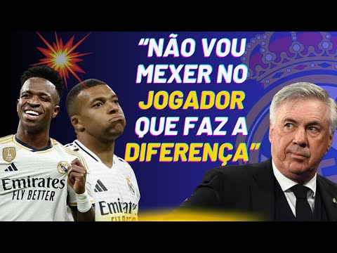 ANCELOTTI FALA DE MBAPPÉ, VINI JR E ENDRICK EM COLETIVA TENSA!