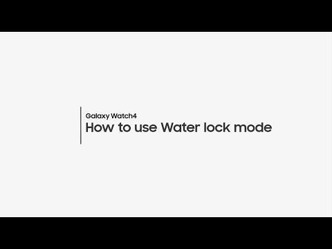 Samsung Support: How to use Water lock mode on your Galaxy Watch4