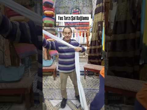Fas tarzı şal bağlama #edamoda