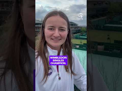 Barbora Krejcikova is still on Cloud 9 and has a message for the fans! 🫶 #WTA #Wimbledon #Shorts