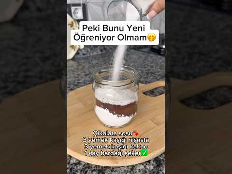 Çikolata Sosu Yapmak Bu Kadar Kolaymış👌💯✅#keşfetbeniöneçıkar #keşfet #shortvideo #shorts #tatlı