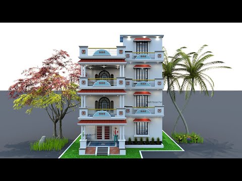 30x75 House Plan | 4BHK शानदार घर का नक्शा | Indian House Design Idea 2025