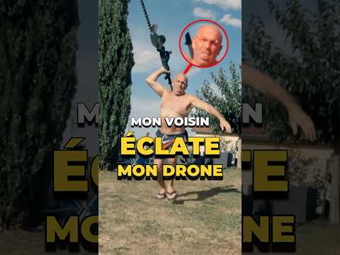 Mon voisin a explosé mon drone 😱 #drone #fpv #viral #drole #humour #blague #mdr