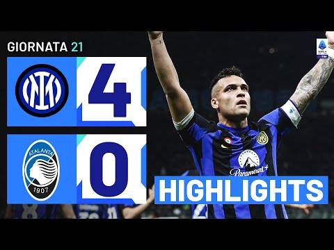 INTER-ATALANTA 4-0 | HIGHLIGHTS | RECUPERO 21ª GIORNATA | SERIE A TIM 2023/24