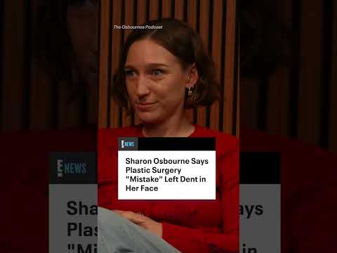 Sharon Osbourne is reflecting on a botched cosmetic procedure. (🎥: The Osbournes Podcast)