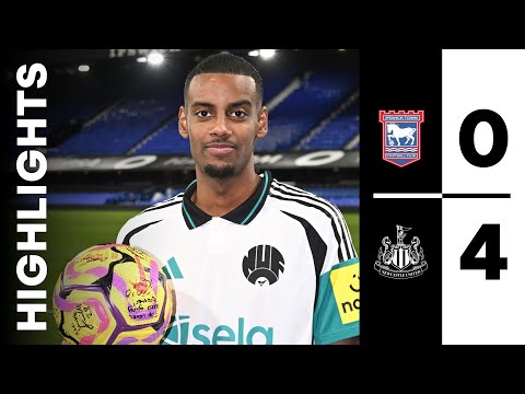 Ipswich Town 0 Newcastle United 4 | Premier League Highlights | Isak Hits a Hat-Trick!