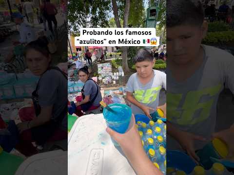 Probando los famosos “azulitos” en México 🇲🇽😱