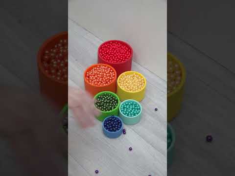 😍Beads Balls Bells 🔮📿ASMR Video #oddlysatisfying #dominogirl #asmr